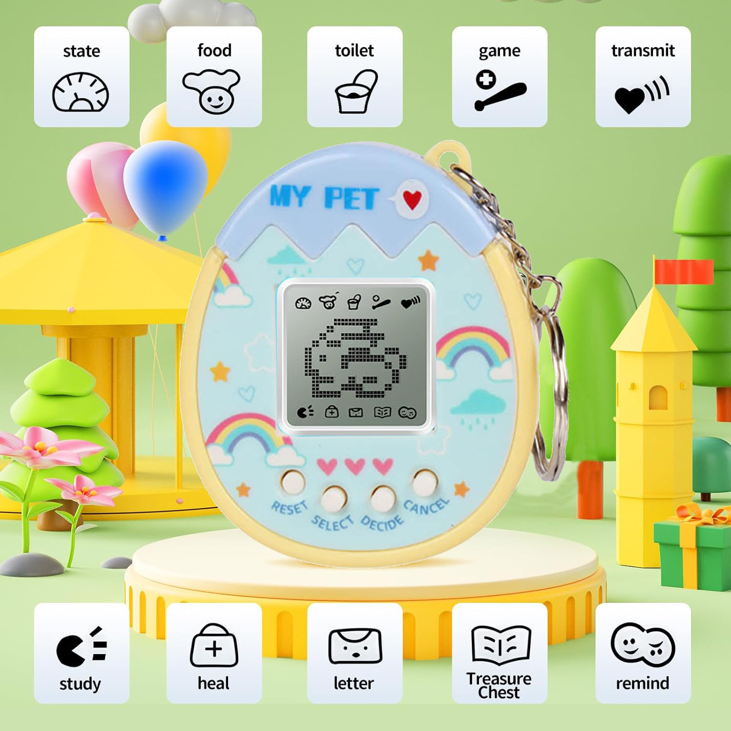 Party Games Phone - Interactive Toy Digital Pet - Virtual