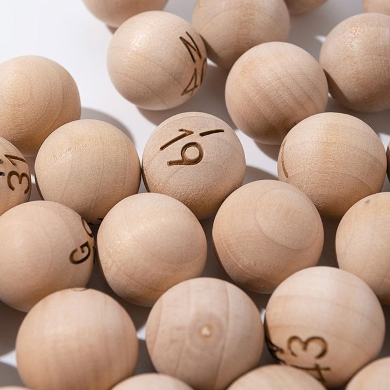 75Pcs Natural Bingo Balls Easy - Party Games Bingo 评论和价格