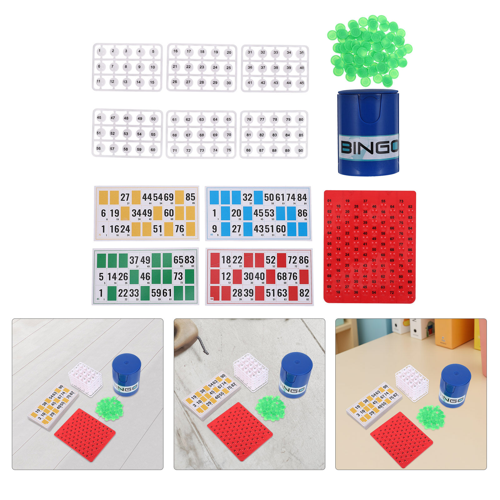 1Set Color Matching Bingo Game - Party Games Bingo 评论和价格