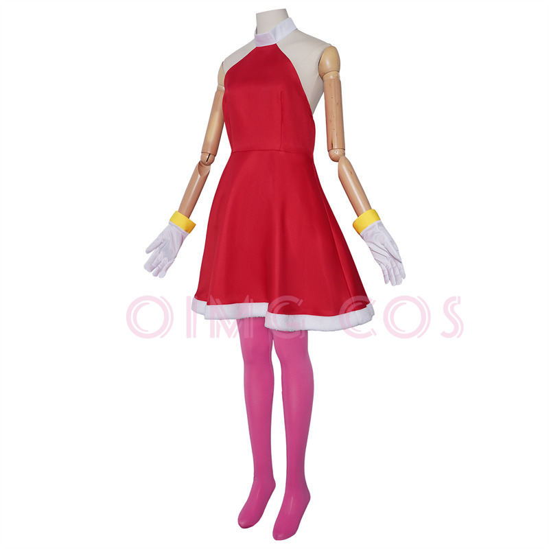 Amy Rose Cosplay Costume Adult - Party Games For Adults 评论和价格