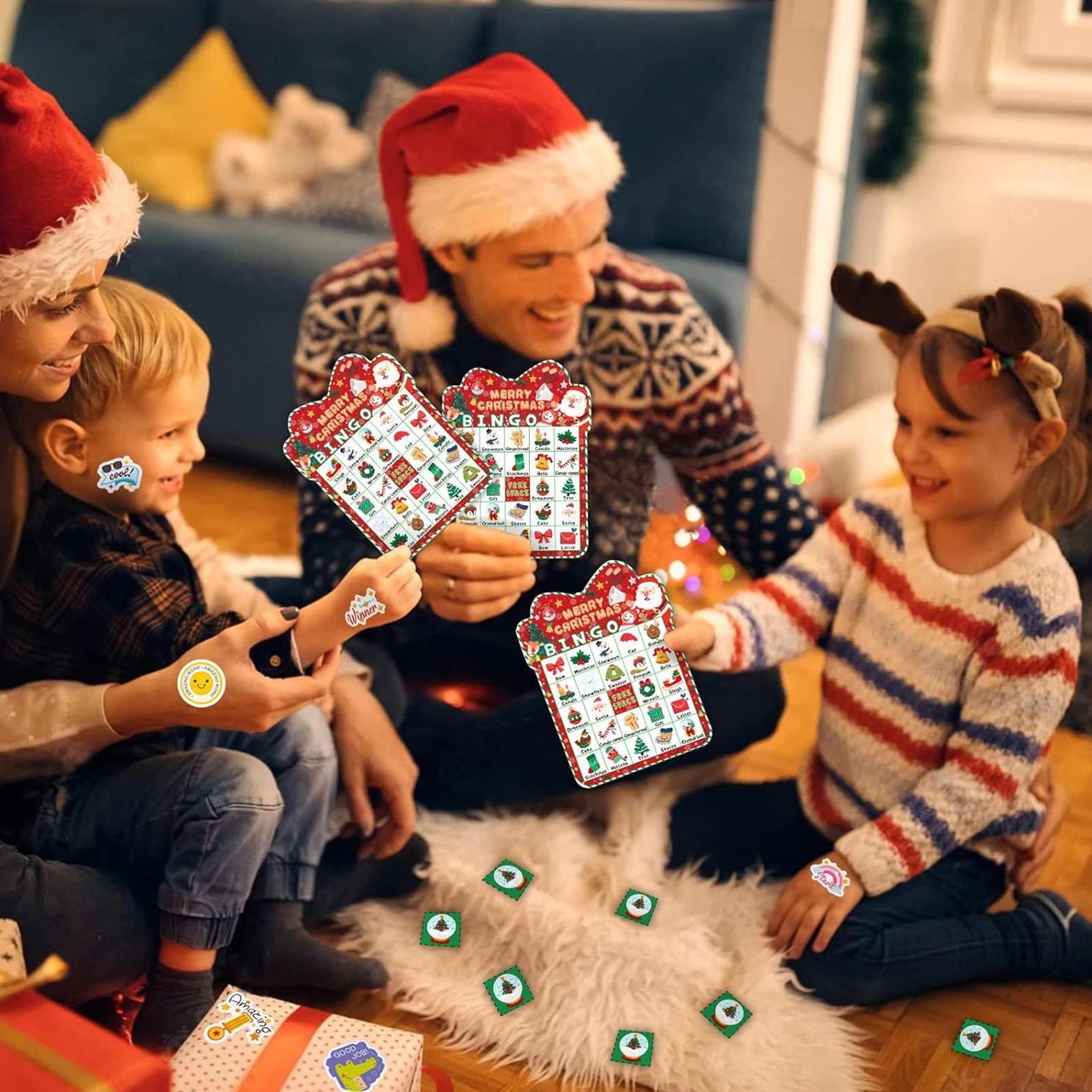 Christmas Bingo Cards Kids Chr - Party Games Bingo 评论和价格