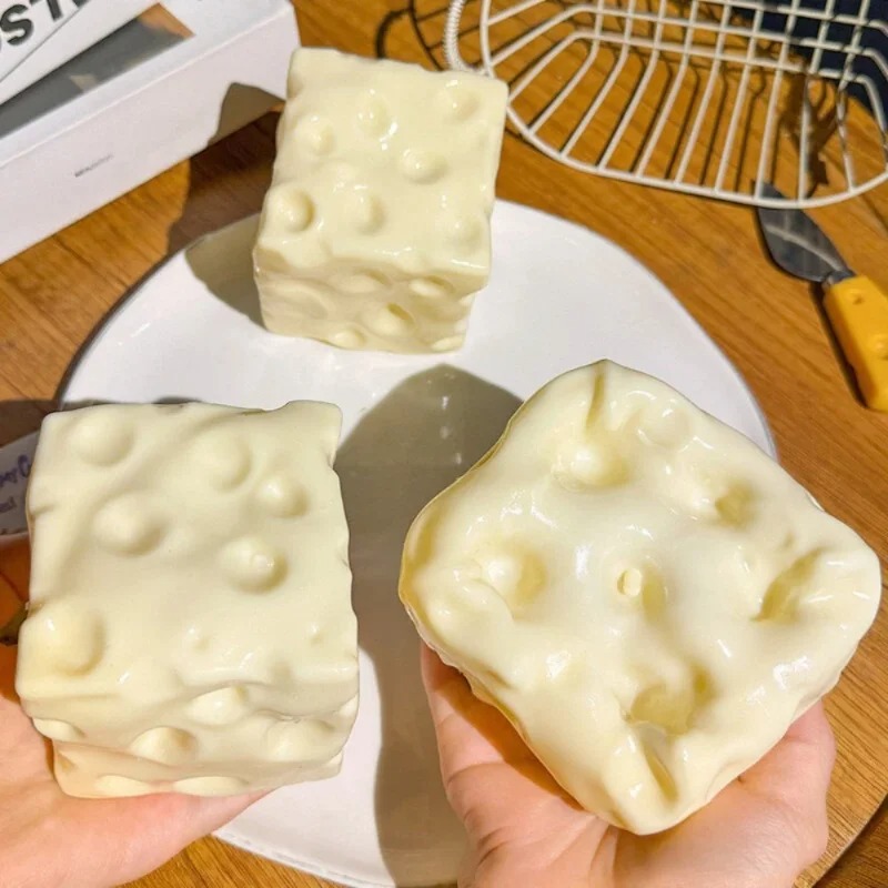Taba Squishy Cheese Cube Stres - Party Games Gifts 评论和价格