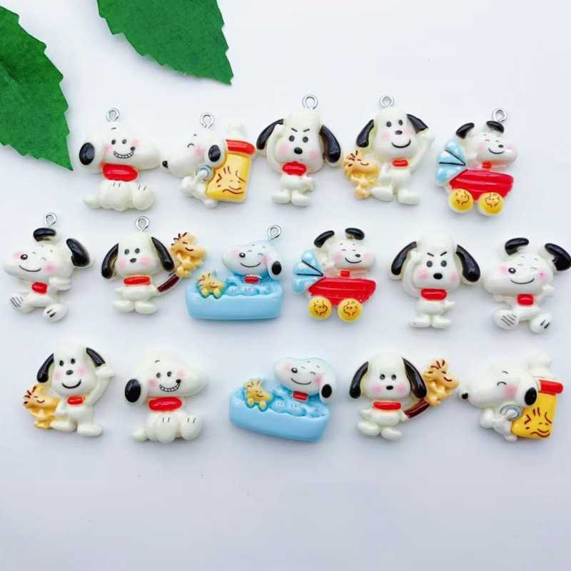 12pcs resin cartoon dog pendan - Party Games Birthday 评论和价格