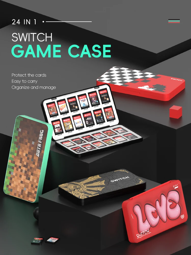 DATA FROG 24‑in‑1 Game Card Ho - Party Games Nintendo 评论和价格