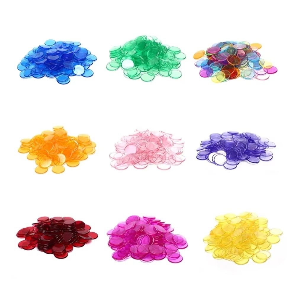 100Pcs New Plastic Round Count - Party Games Bingo 评论和价格